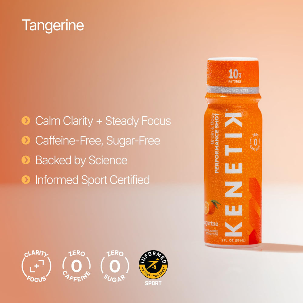 Kenetik vegan gluten-free label emphasizes clean, dairy-free ingredients.