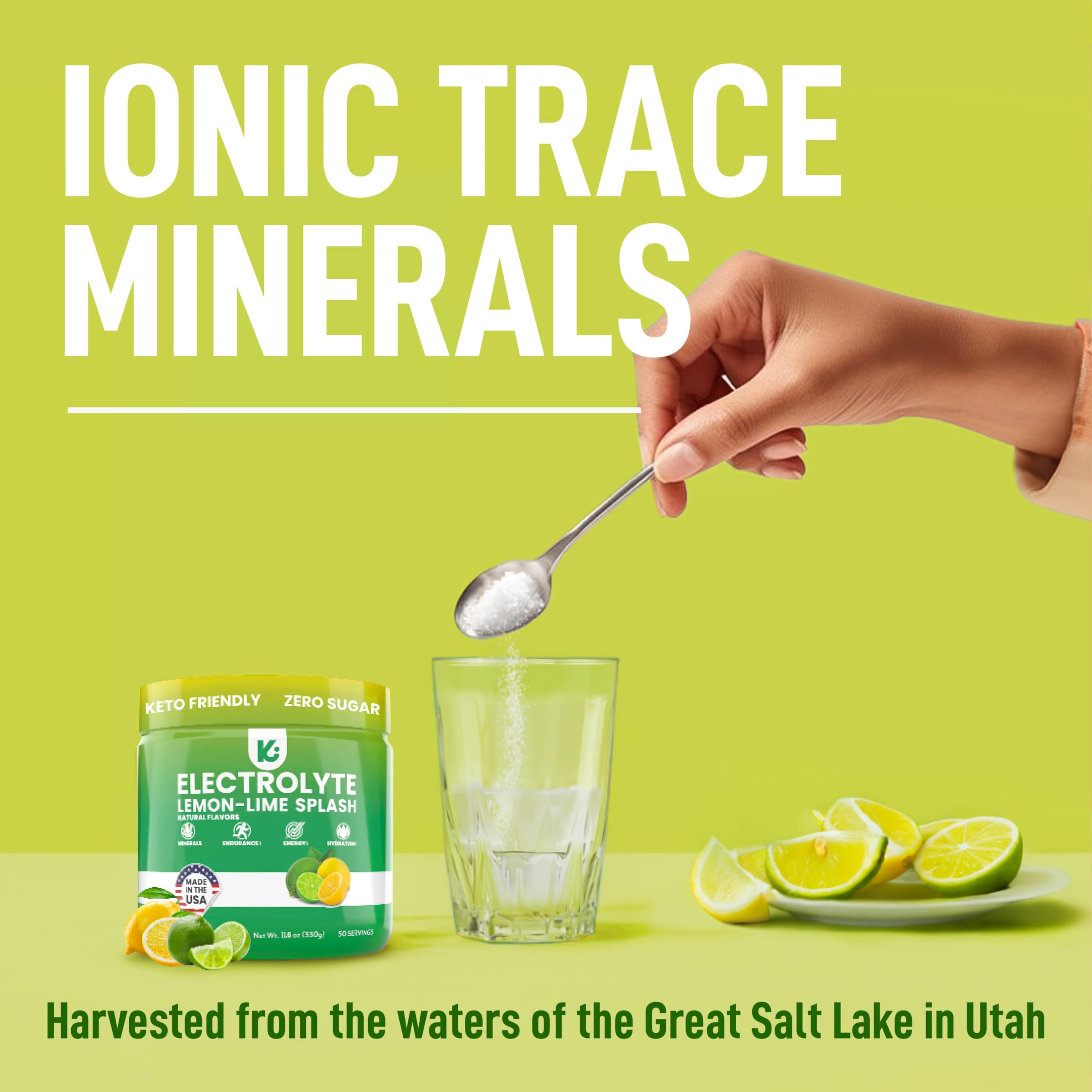 Lemon Lime drink ready in a glass, smooth and crisp hydration.