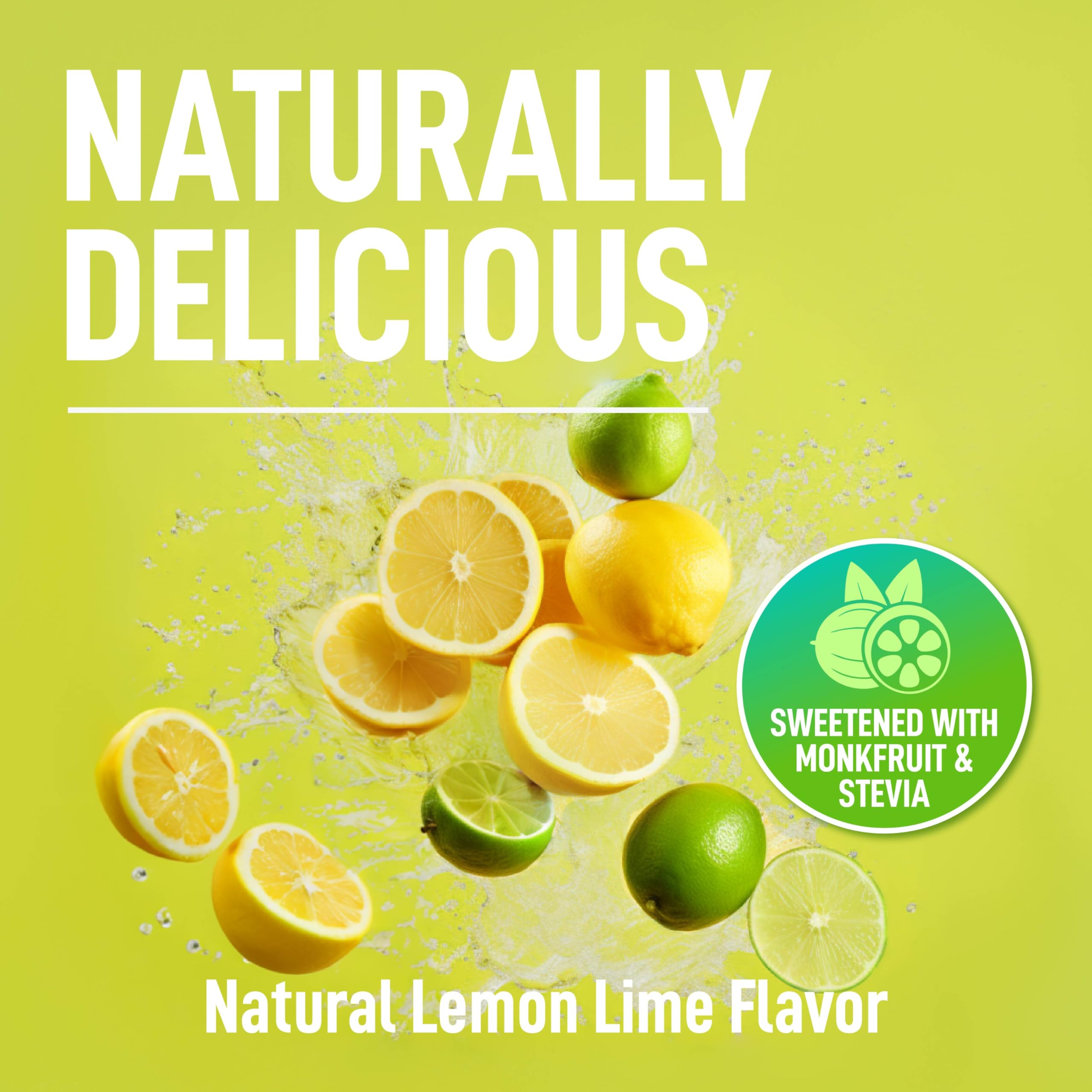 Pouring Keppi Electrolytes Lemon Lime into water for refreshing hydration on the go.