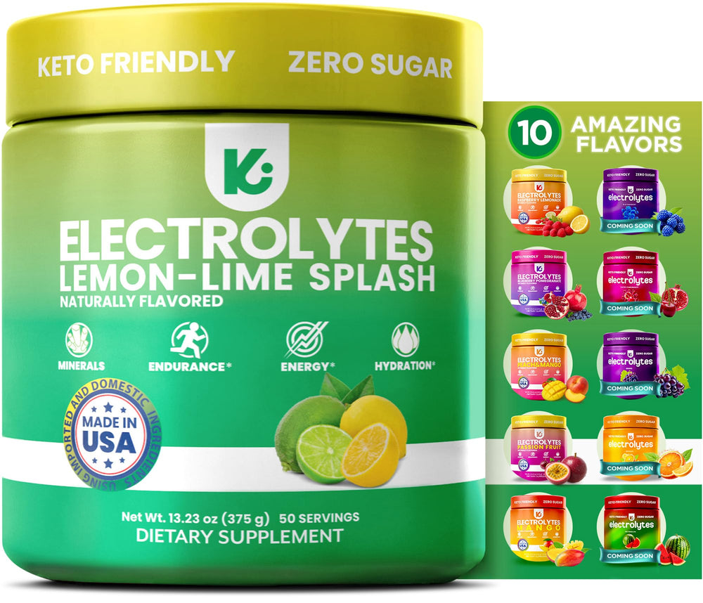Keppi Electrolytes Lemon Lime tub for clean, zero-calorie hydration in everyday routines.
