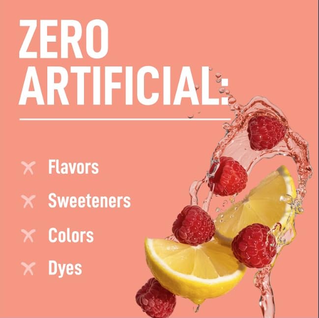 Keppi electrolytes powder raspberry lemonade label closeup showing ingredients