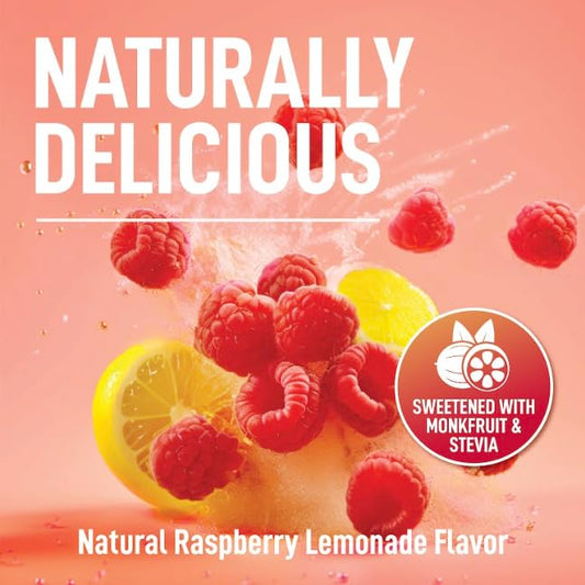 Keppi electrolytes powder raspberry lemonade scoop for quick mix