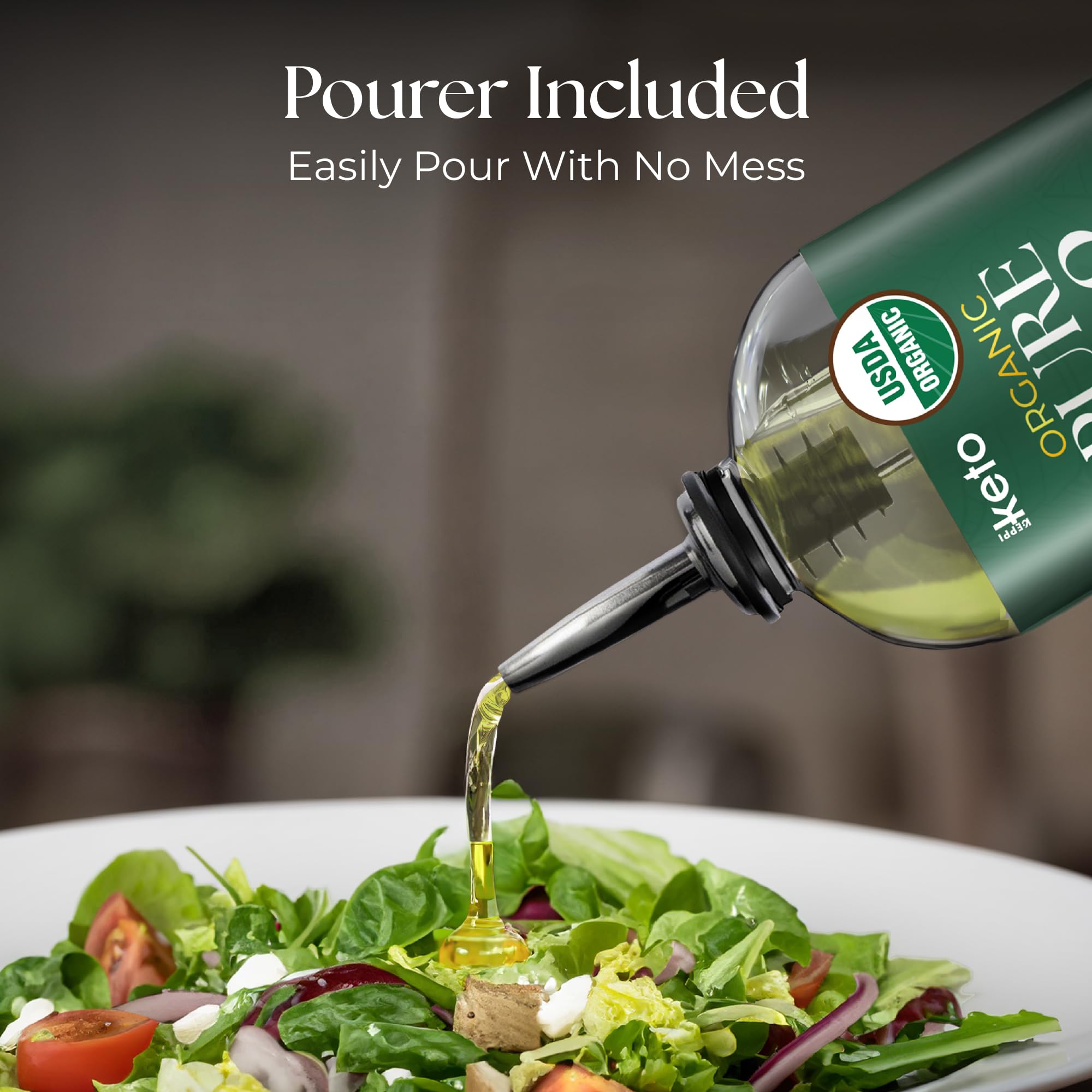 Keppi MCT Oil palm-oil-free label communicates clean ingredients.