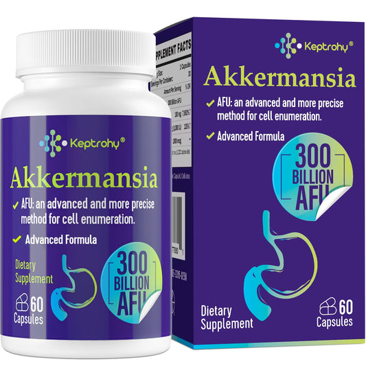 Keptrohy Akkermansia bottle shows high potency probiotic for gut support