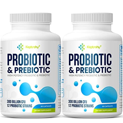 Keptrohy Probiotics 300 Billion CFUs bottle for daily gut support