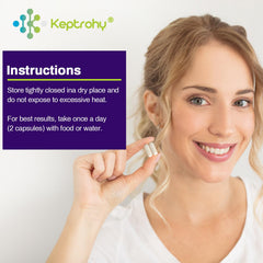 Keptrohy vegan probiotic bottle designed for daily gut care