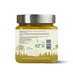 Herbal ingredient close-up of Kalyanaka Ghritham in ghee base.