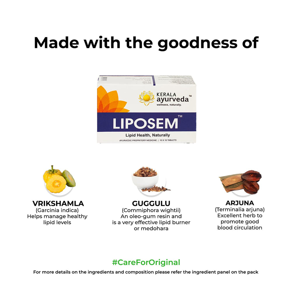 Liposem tin with full label featuring Vrikshamla and Guggulu extract.