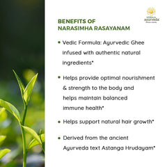 Kerala Ayurveda Narasimha Rasayanam dose guide emphasizes 10 g daily