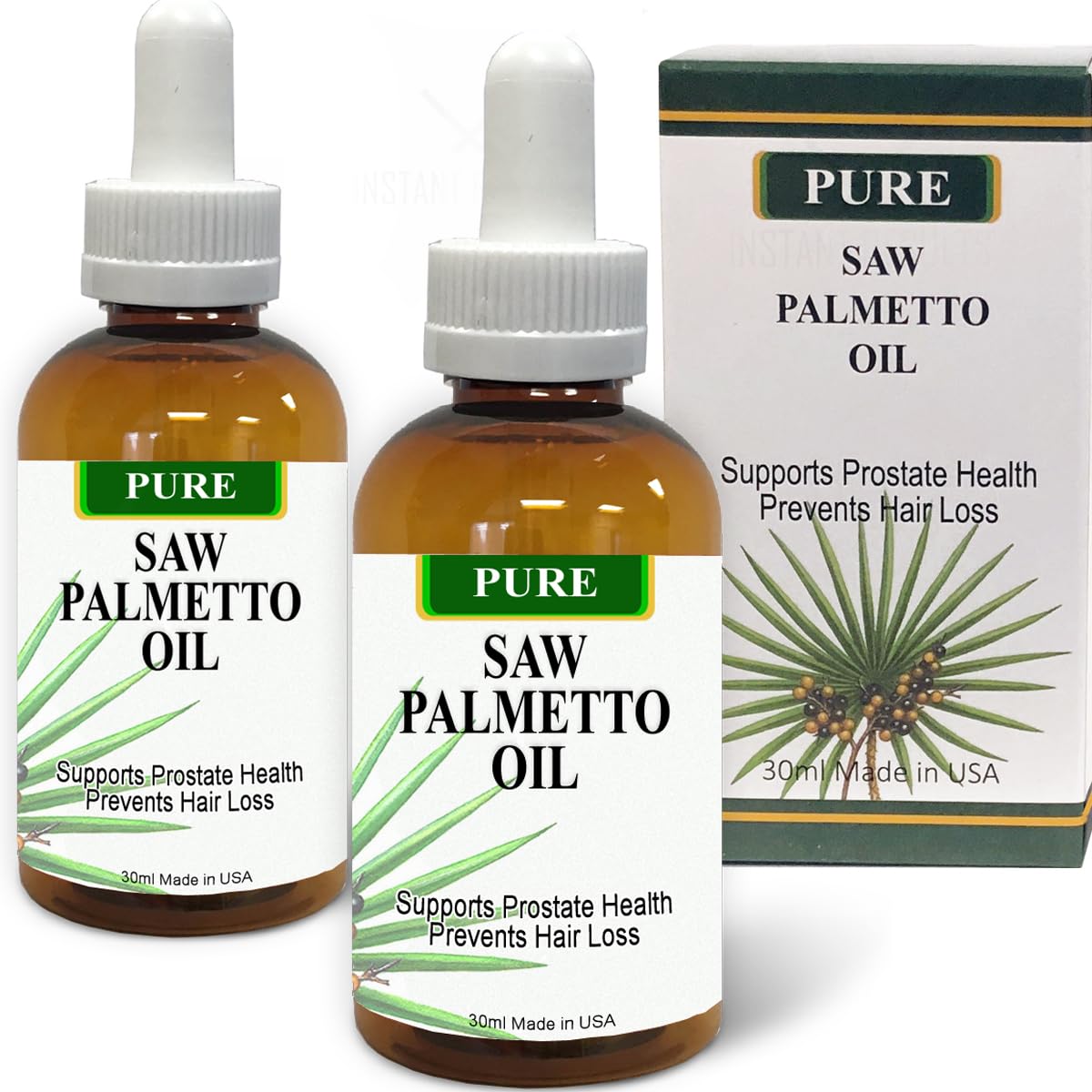 KERATIN RESEARCH Pure Saw Palmetto Oil bottle with dropper for easy daily use and potential urinary comfort