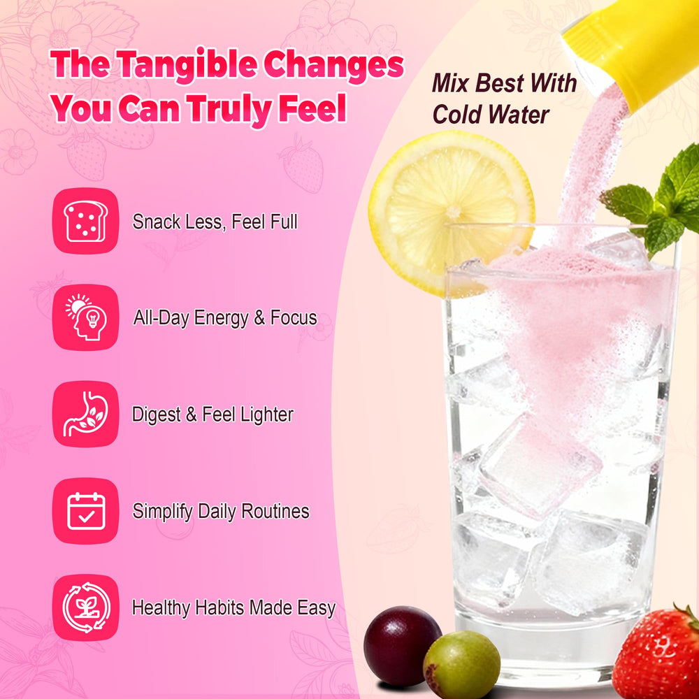 Kereeao Cutting Drink Mix sticks pack demonstrates easy daily use and portable satisfaction.