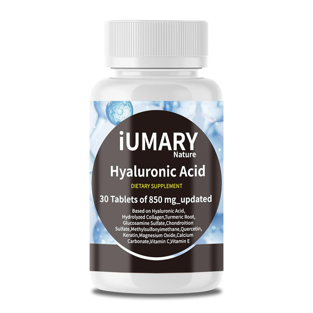 Keszciy hyaluronic acid bottle highlighting joint support and skin hydration