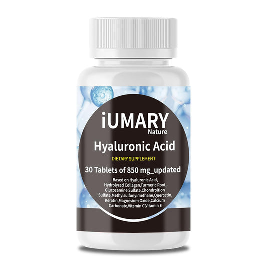 Keszciy hyaluronic acid bottle highlighting joint support and skin hydration