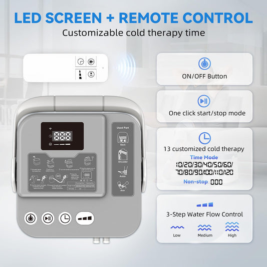 KETFIY remote-control setup enables easy timer and flow-rate adjustments.