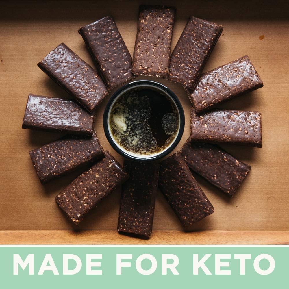 Keto Bars dark chocolate coconut almond bar, rich and satisfying.
