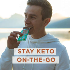 Keto Bars on the go snack, ideal for breakfast or between meals