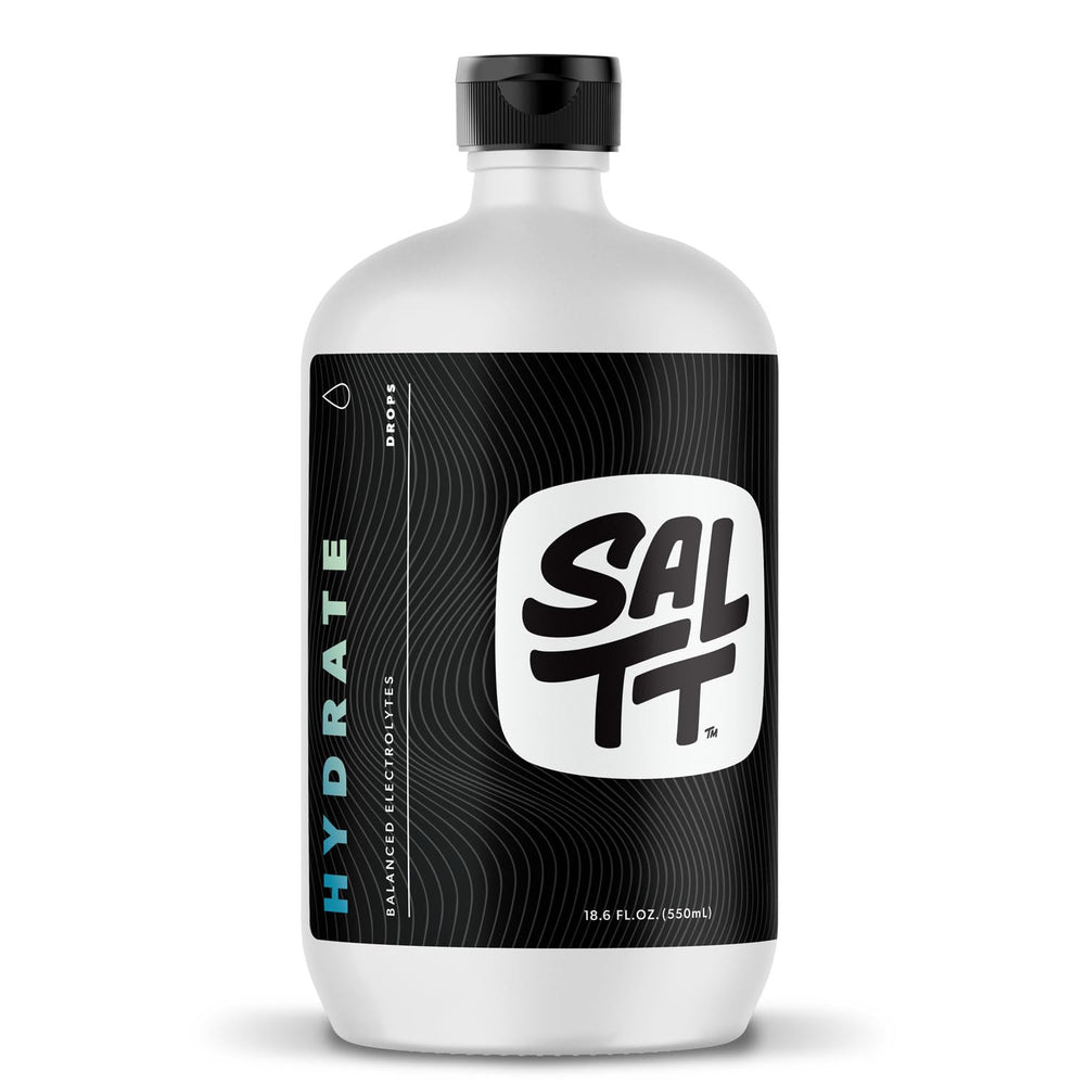 Keto Chow SALTT Hydrate bottle for on-the-go electrolyte balance.