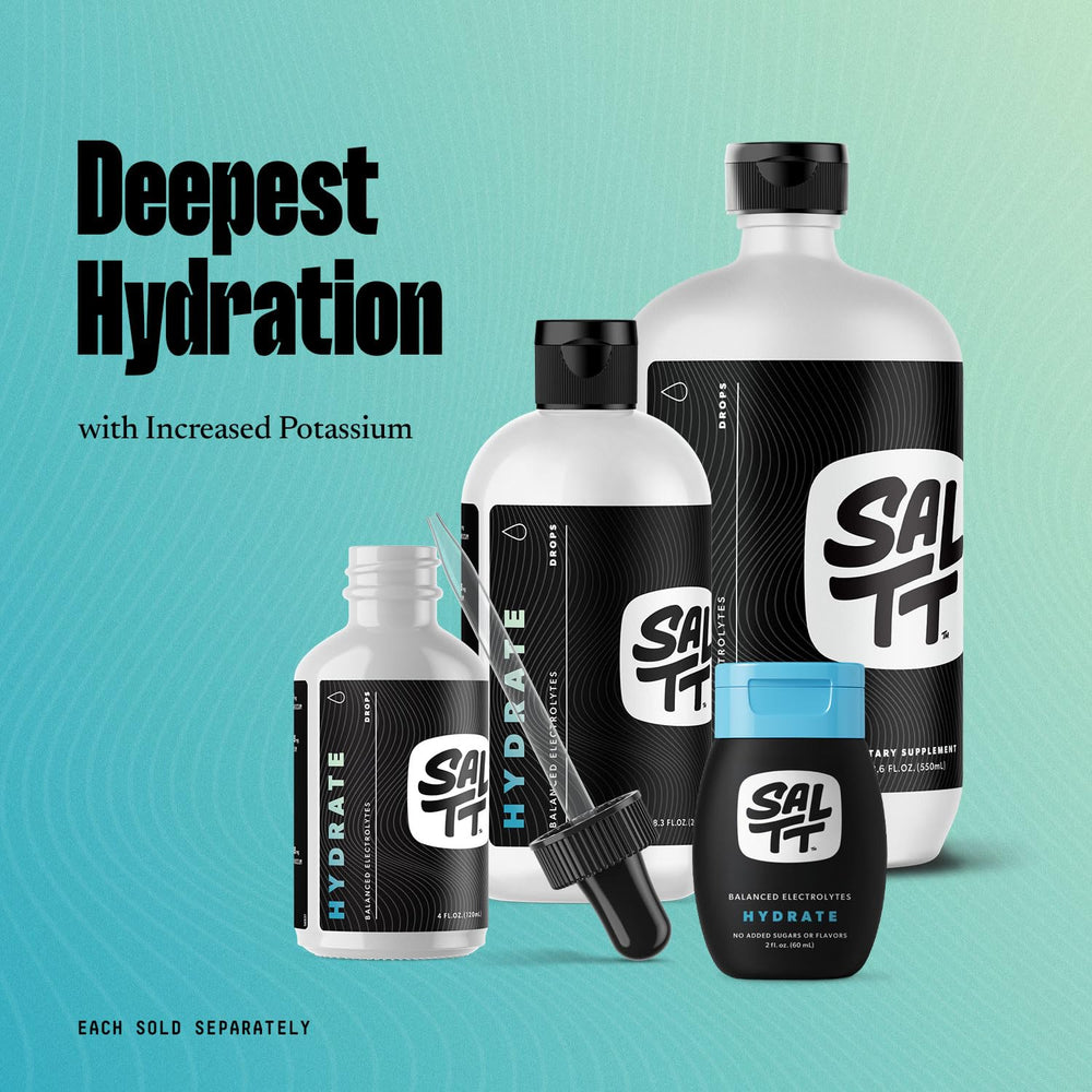 Keto Chow SALTT Hydrate ingredients label highlighting minerals.