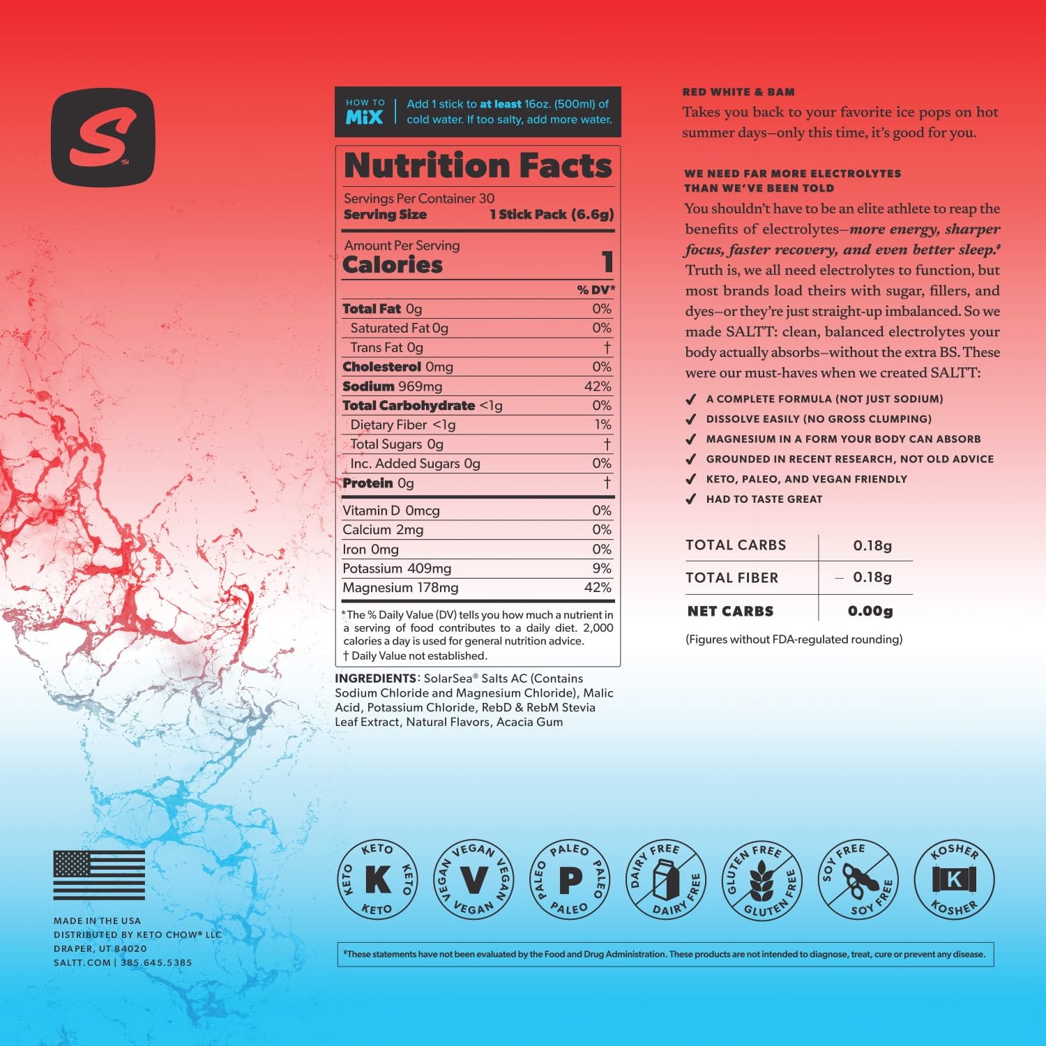 Keto Chow SALTT travel essentials kit supports active lifestyles.