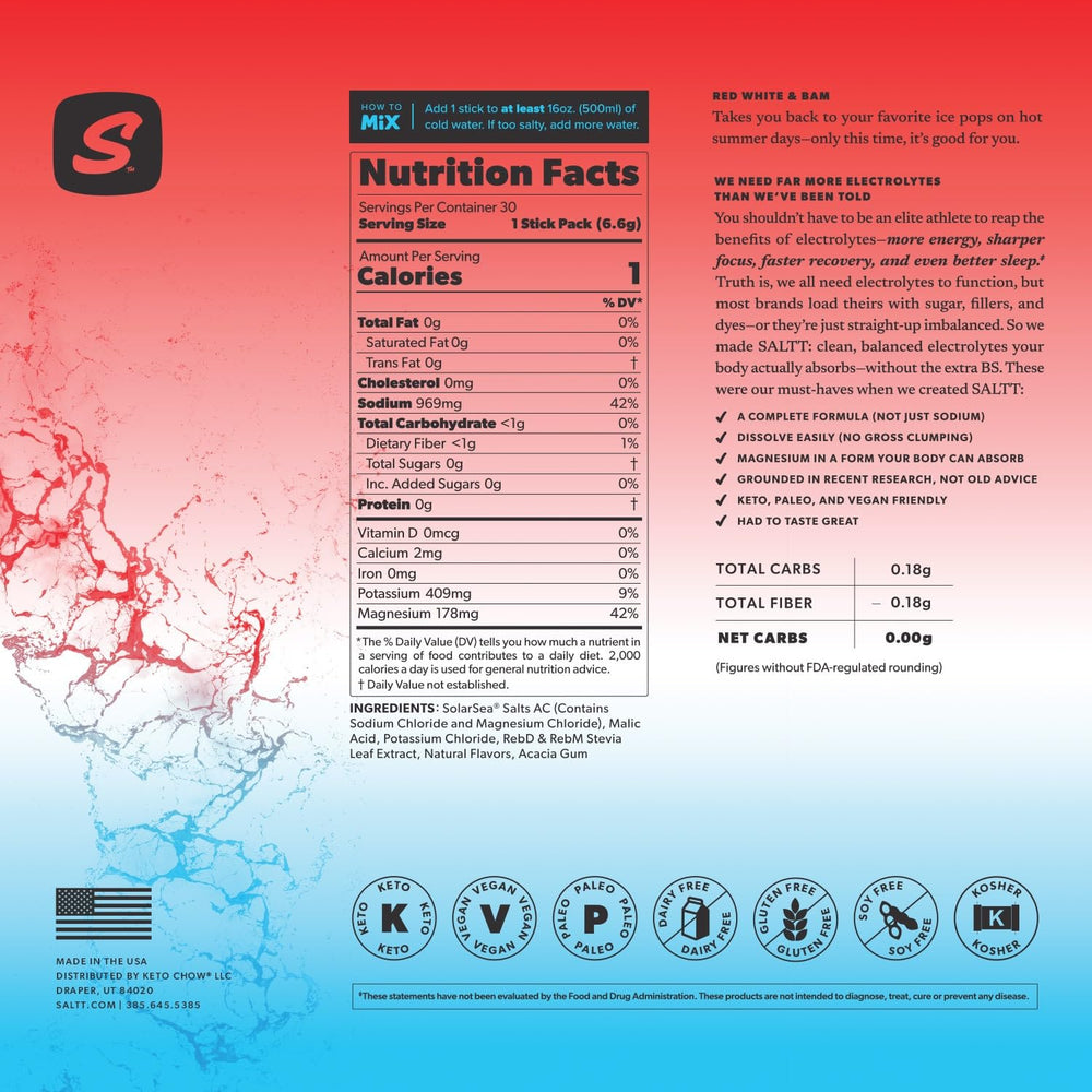 Keto Chow SALTT travel essentials kit supports active lifestyles.