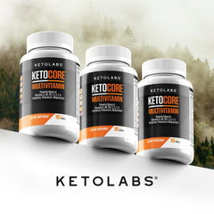 Ketocore Keto Vitamins ingredients graphic showcasing a 27-ingredient blend