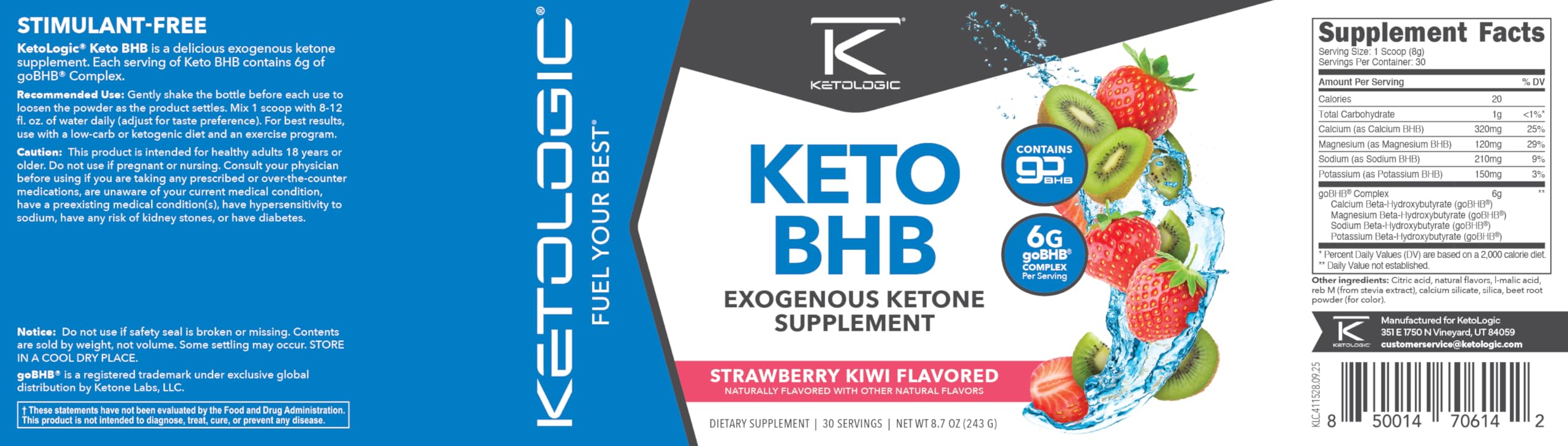 Ketologic Keto BHB flavor variety glass suggests enjoyable routine with fruity notes