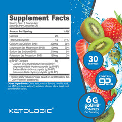 Ketologic Keto BHB Strawberry Kiwi scoop helps easy mixing after workouts