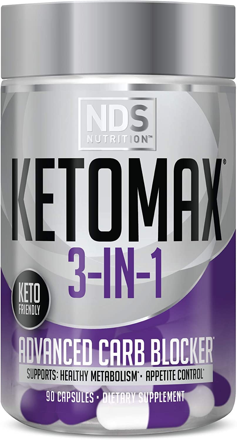 Keto-Max NDS Advanced 3-in-1 bottle front view for daily fat loss support