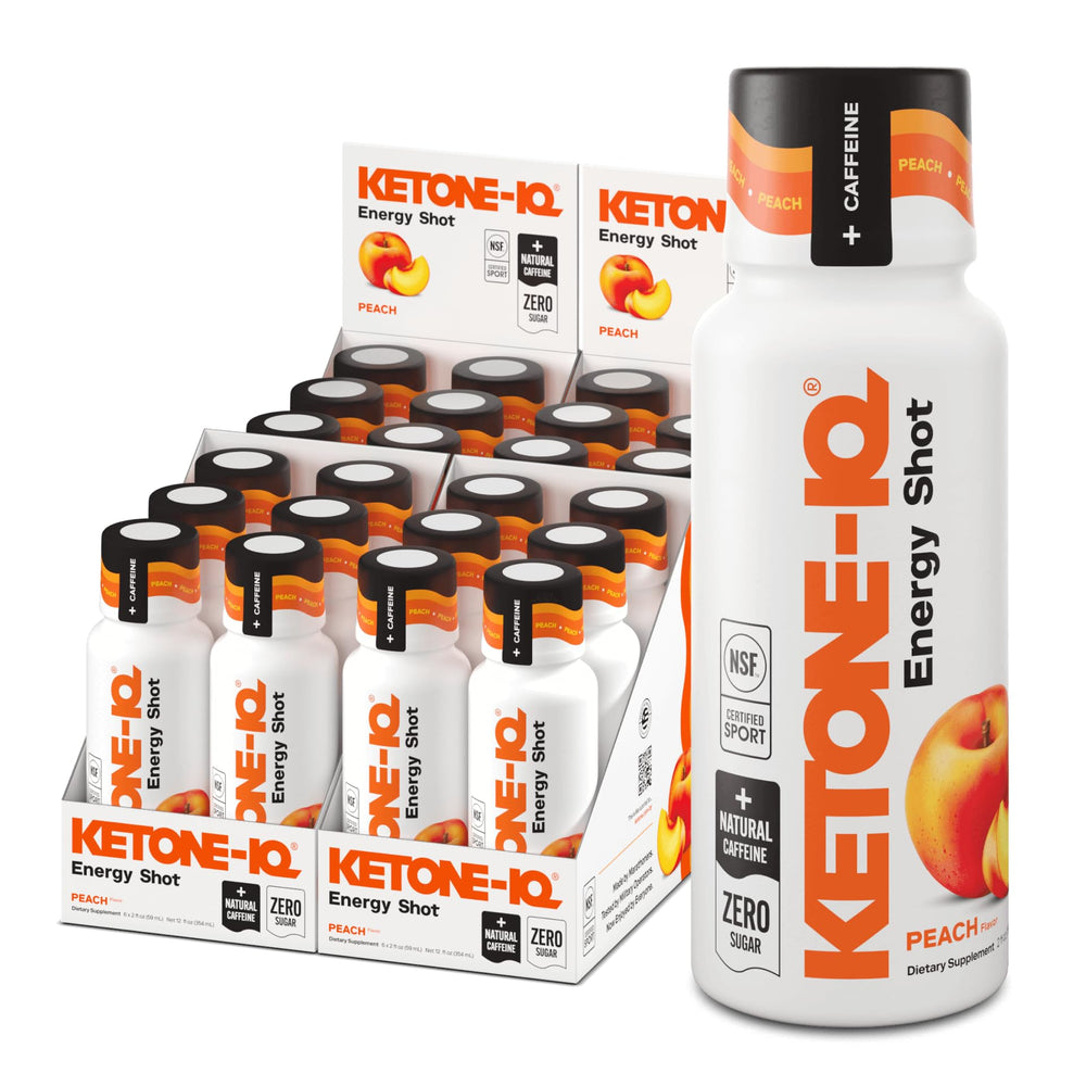 Ketone-IQ ketone energy shot bottle front — portable clean energy for on-the-go