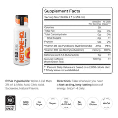 Ketone-IQ ketone energy shot pour into glass — quick focus on the go