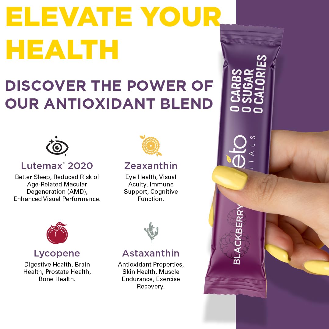 Keto Vitals berry electrolyte pack presents a compact travel kit option.