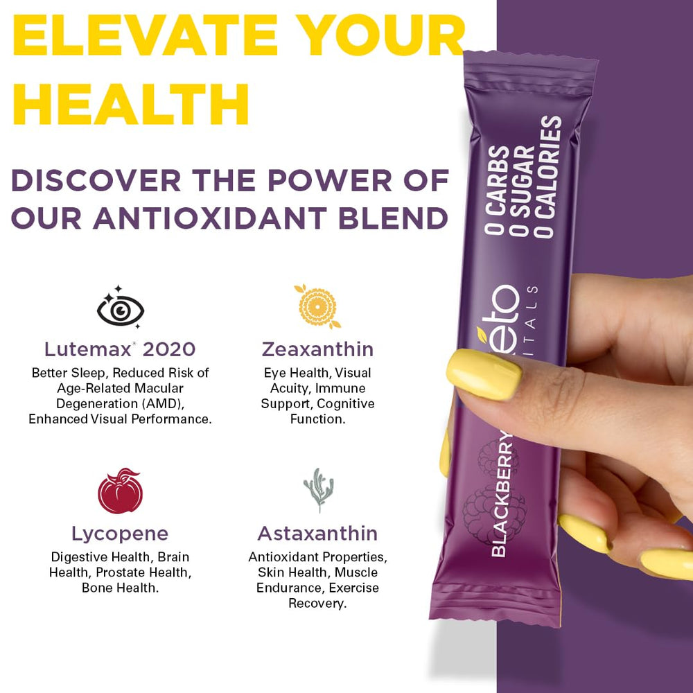 Keto Vitals berry electrolyte pack presents a compact travel kit option.