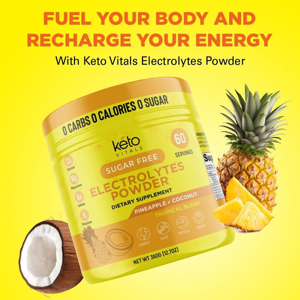 Keto Vitals Electrolytes athlete hydration suggests performance support on the go