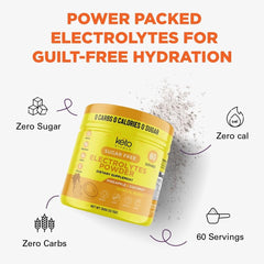 Keto Vitals Electrolytes no-sugar label emphasizes sugar-free hydration choice