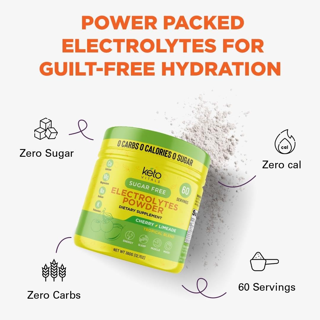 Keto Vitals Electrolytes on-the-go container for travel use