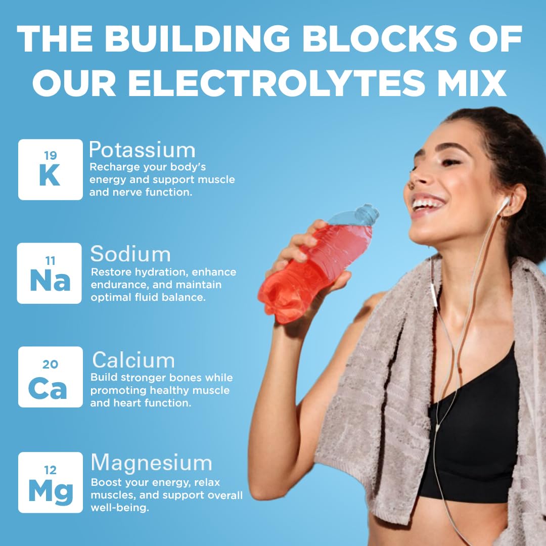 Keto Vitals Electrolytes bottle with a clear drink
