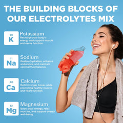 Keto Vitals Electrolytes bottle with a clear drink