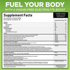 Keto Vitals electrolyte greens sachet poured into water for hydration