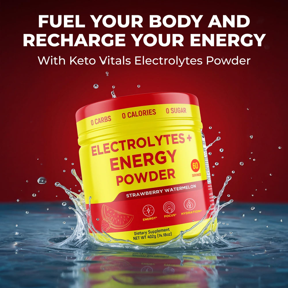 Keto Vitals strawberry watermelon flavor sachet looks fresh and refreshing.