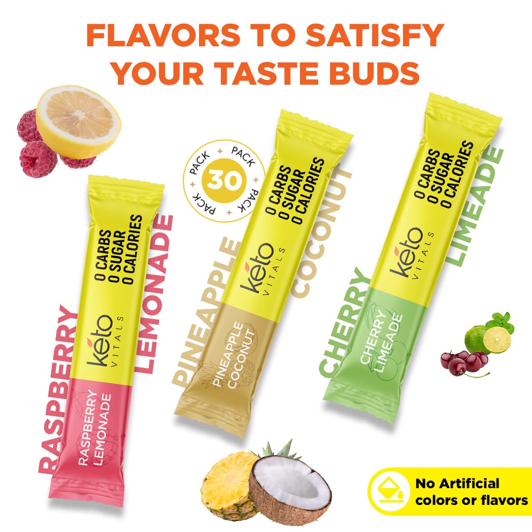 Keto Vitals Tropical Electrolytes serving scoop for precise hydration measurement.