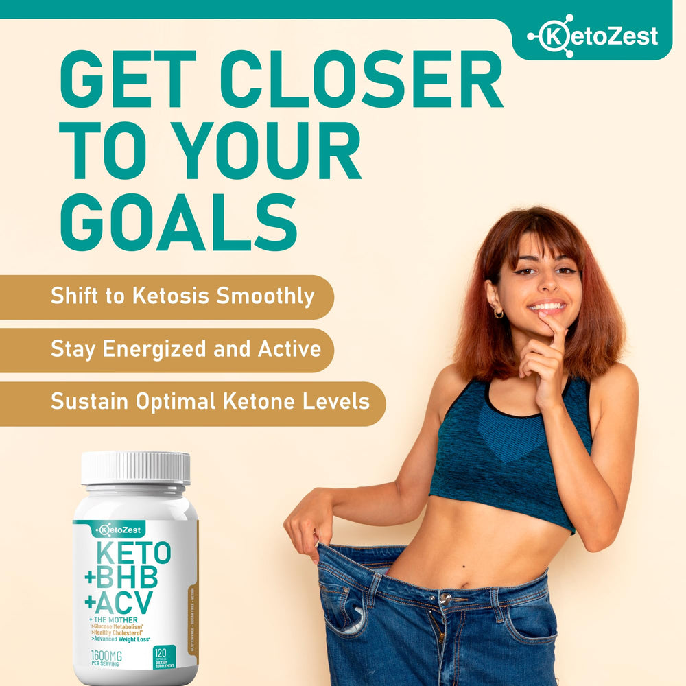 KetoZest ACV with the Mother capsules closeup highlighting potent ingredients.