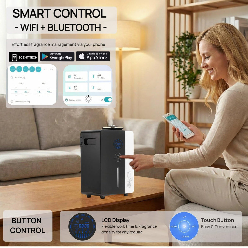 Kevinleo KS2000 connected to HVAC for even distribution across large areas