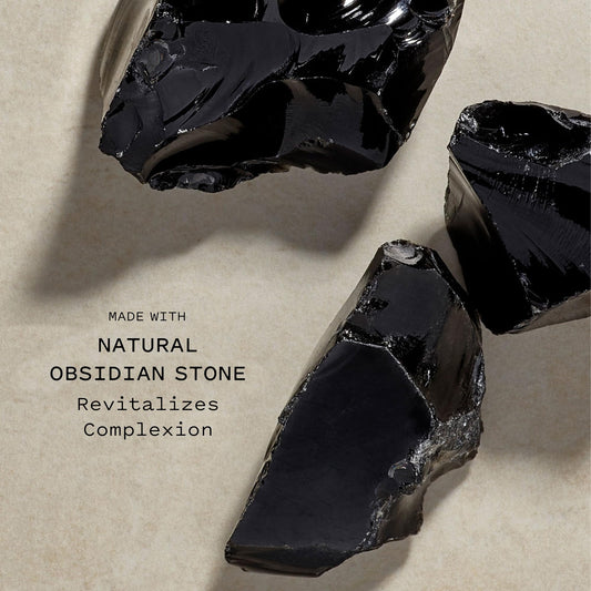 Keys Soulcare Obsidian Stone Gua Sha Tool side grip for comfortable, controlled massage.