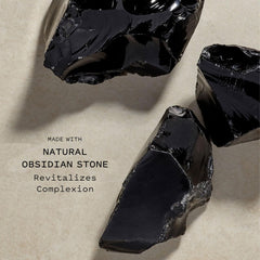 Keys Soulcare Obsidian Stone Gua Sha Tool side grip for comfortable, controlled massage.