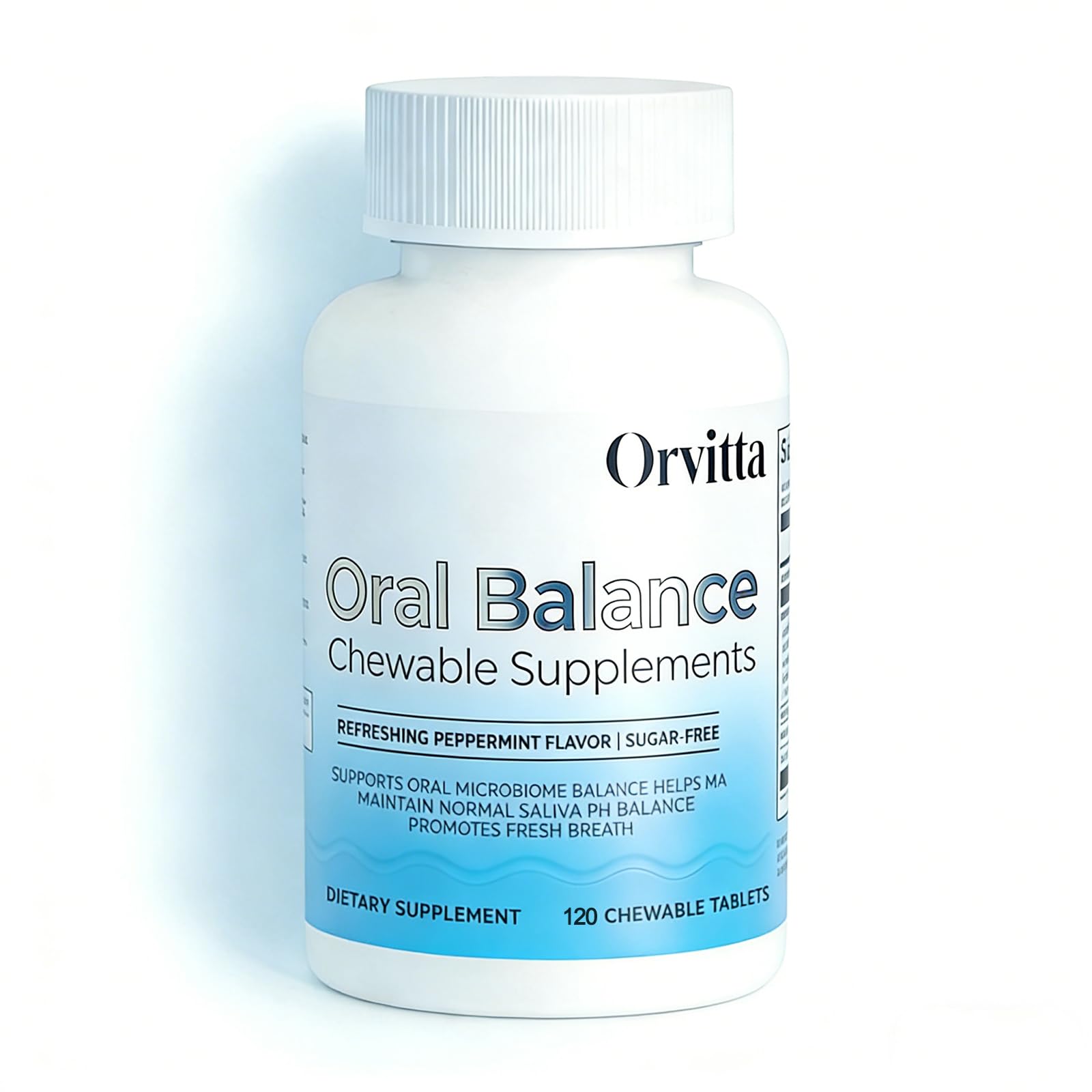 KFASJON Orvitta packaging front showing mint chewable tablets for daily oral support