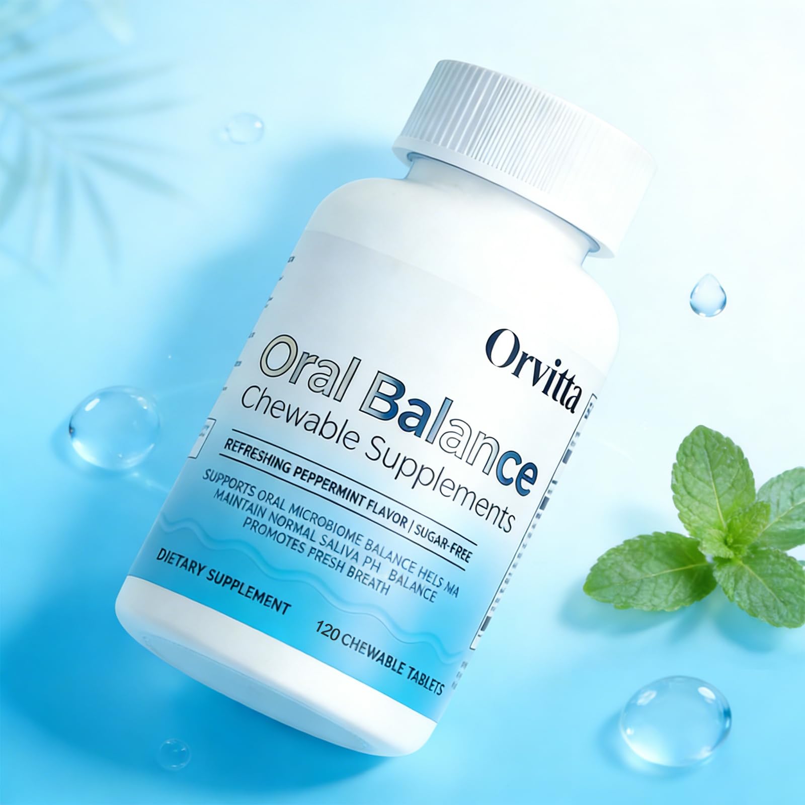 KFASJON Orvitta tablets in hand for on-the-go oral care