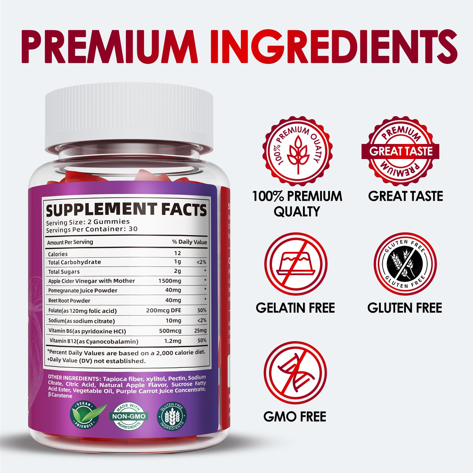 KGGCDD Beet juice powder blend close-up emphasizing added nutrients for flavor balance