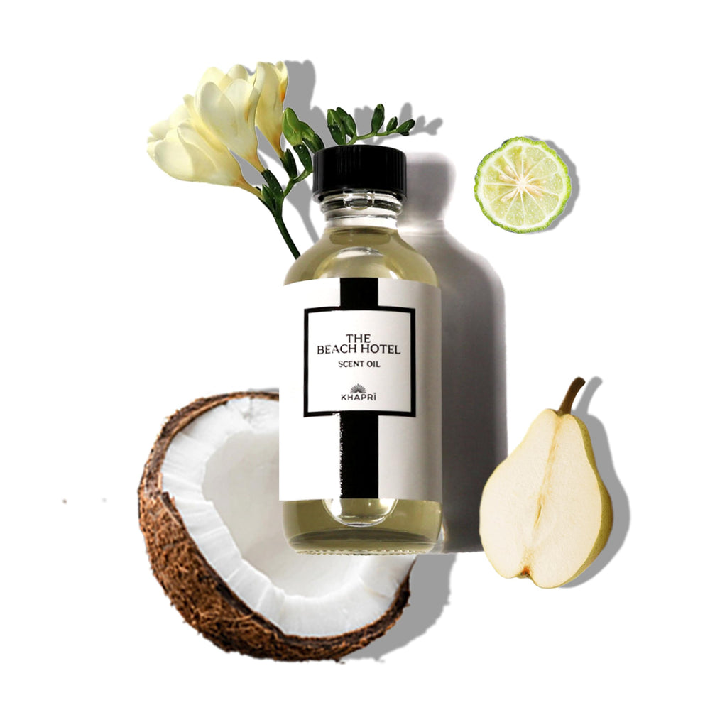KHAPRI Beach Hotel Scent bergamot note adds citrus zest and energy