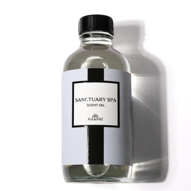 KHAPRI Sanctuary Spa Scent bottle front view for refreshed rooms