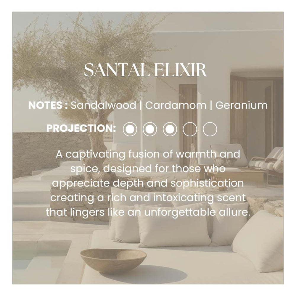 KHAPRI Santal Elixir diffuser in living room setting.